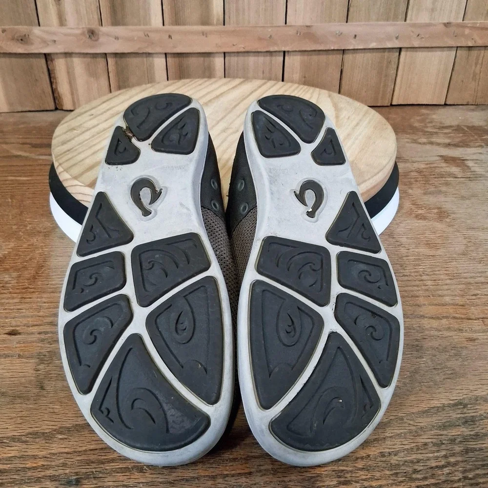 OluKai Nohea Moku Shoes Mens Size 8.5 Brown Mesh Lightweight Sneakers‎ Comfort
